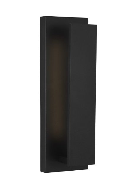 Visual Comfort Modern 700OWNTE17B-LED930 LED Outdoor Wall Sconce, Black