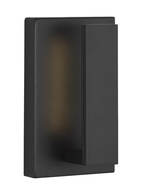 Visual Comfort Modern 700OWNTE9B-LED930 LED Outdoor Wall Sconce, Black