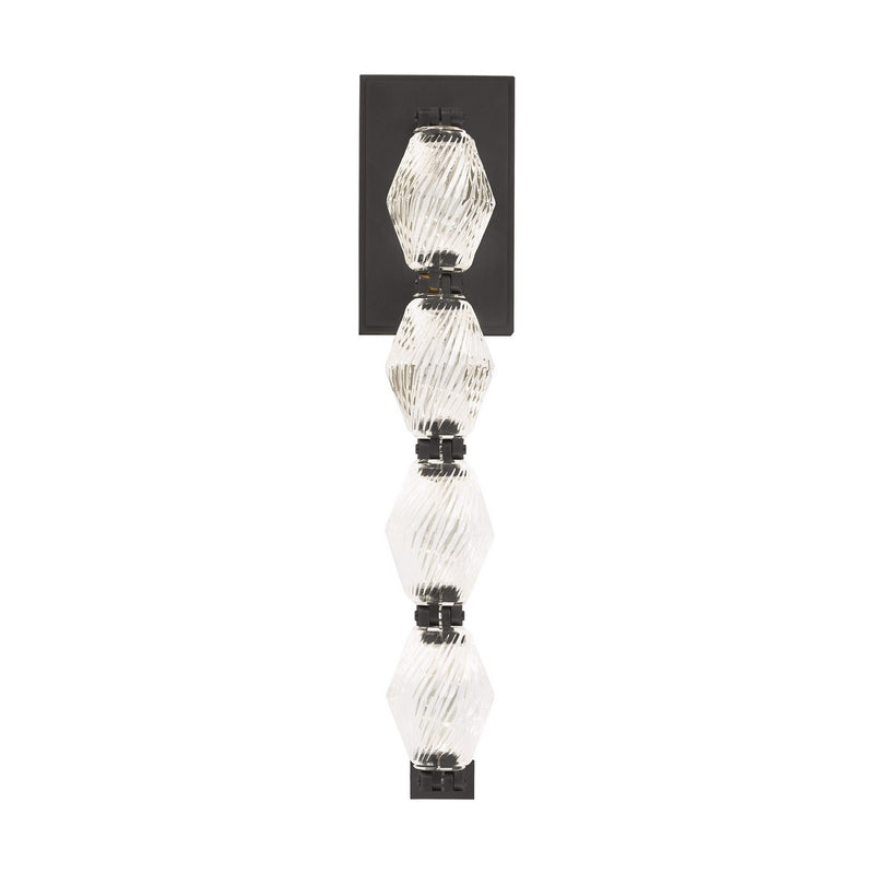Visual Comfort Modern 700WSCLR15BZ-LED930 LED Wall Sconce, Dark Bronze