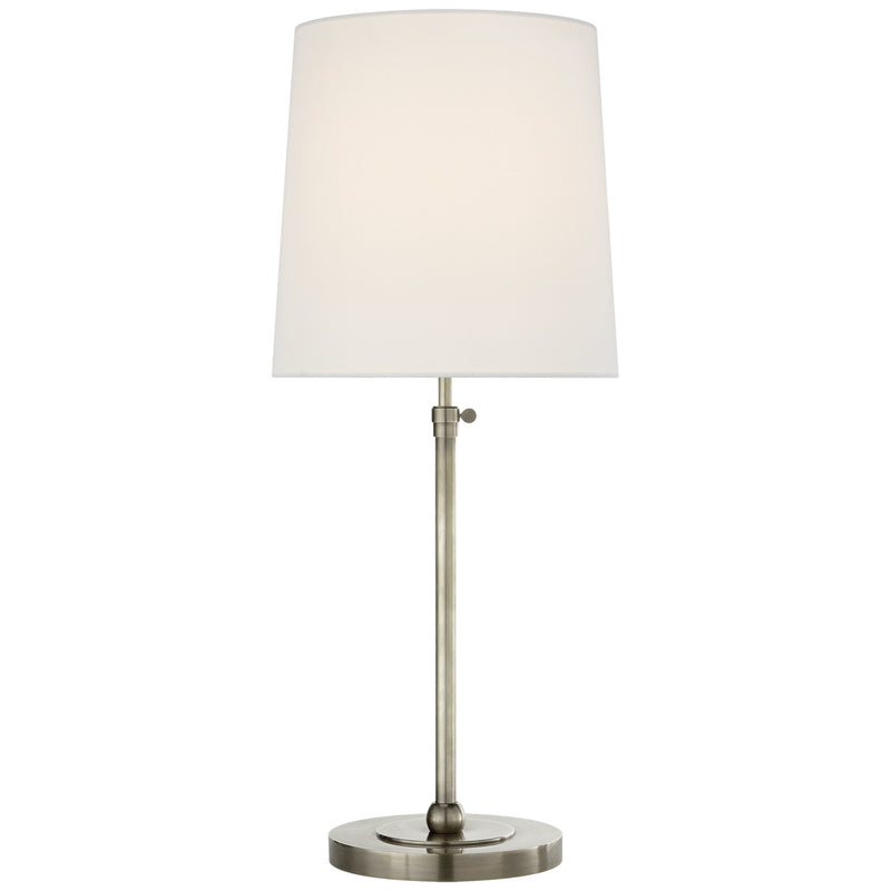 Visual Comfort Signature TOB 3260AN-L One Light Table Lamp, Antique Nickel
