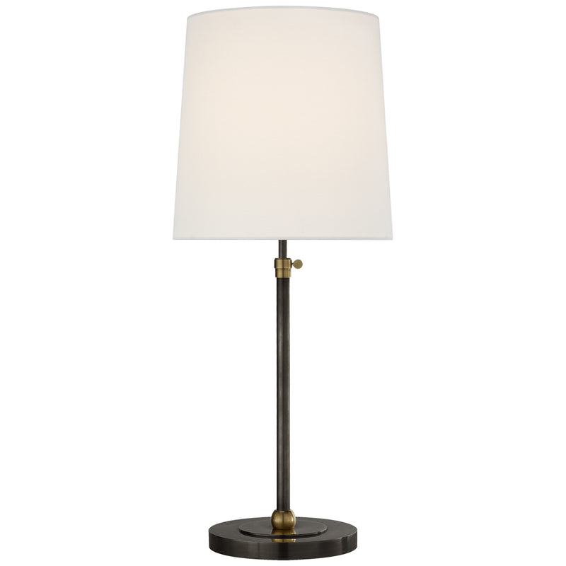 Visual Comfort Signature TOB 3260BZ/HAB-L One Light Table Lamp, Bronze and Hand-Rubbed Antique Brass