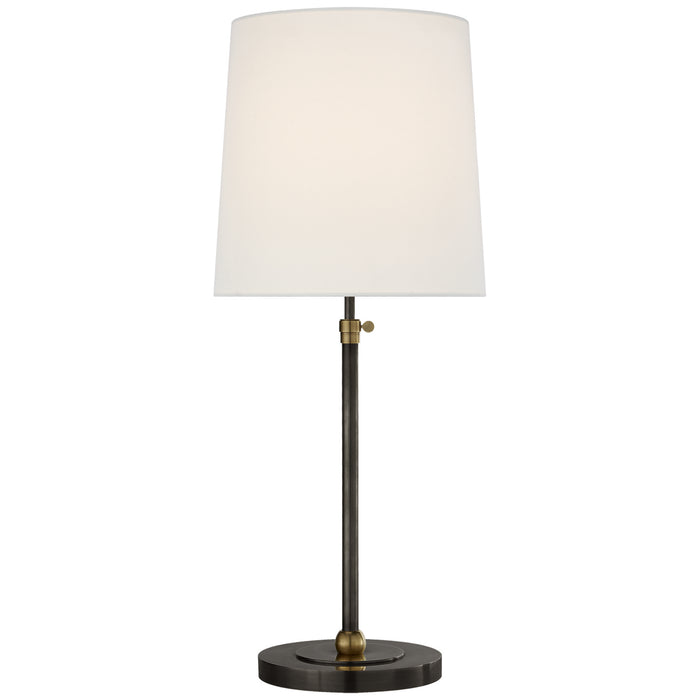 Visual Comfort Signature TOB 3260BZ/HAB-L One Light Table Lamp, Bronze and Hand-Rubbed Antique Brass