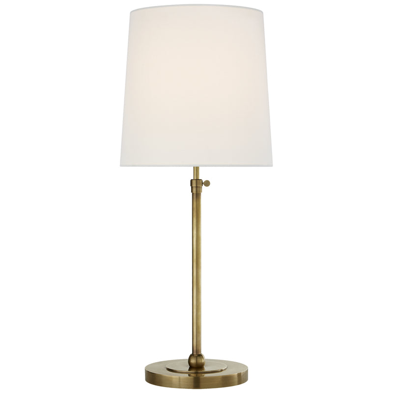 Visual Comfort Signature TOB 3260HAB-L One Light Table Lamp, Hand-Rubbed Antique Brass