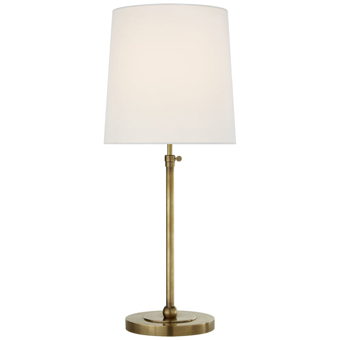Visual Comfort Signature TOB 3260HAB-L One Light Table Lamp, Hand-Rubbed Antique Brass