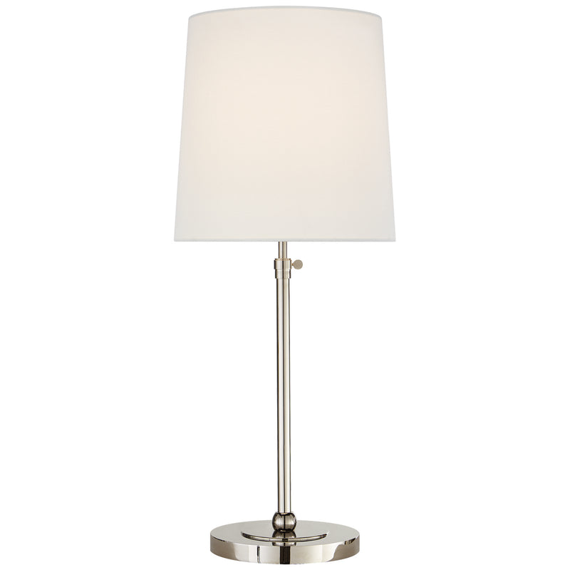 Visual Comfort Signature TOB 3260PN-L One Light Table Lamp, Polished Nickel