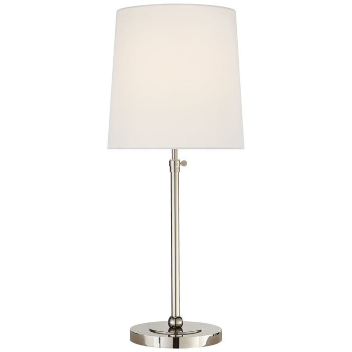Visual Comfort Signature TOB 3260PN-L One Light Table Lamp, Polished Nickel