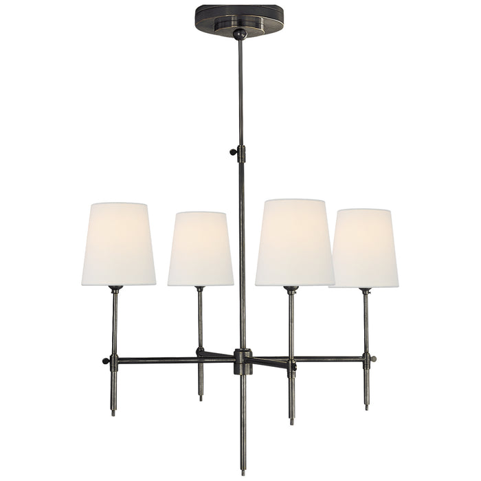 Visual Comfort Signature TOB 5002BZ-L Four Light Chandelier, Bronze