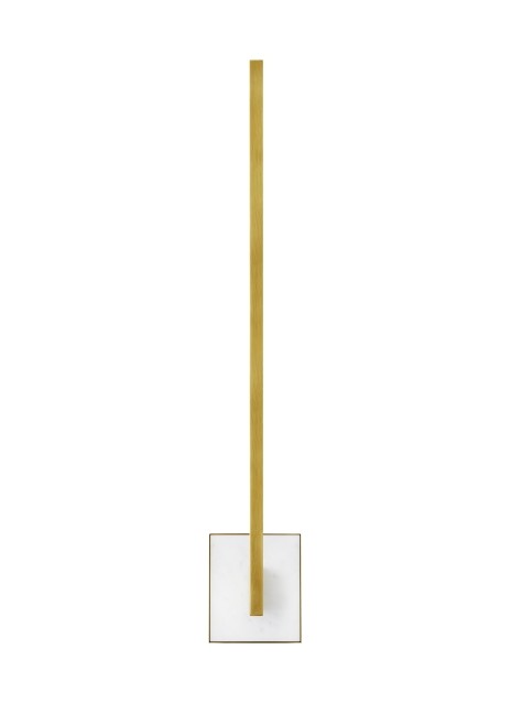 Visual Comfort Modern 700WSKLE30NBNB-LED930 LED Wall Sconce, Natural Brass