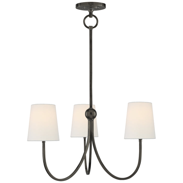 Visual Comfort Signature TOB 5009BZ-L Three Light Chandelier, Bronze