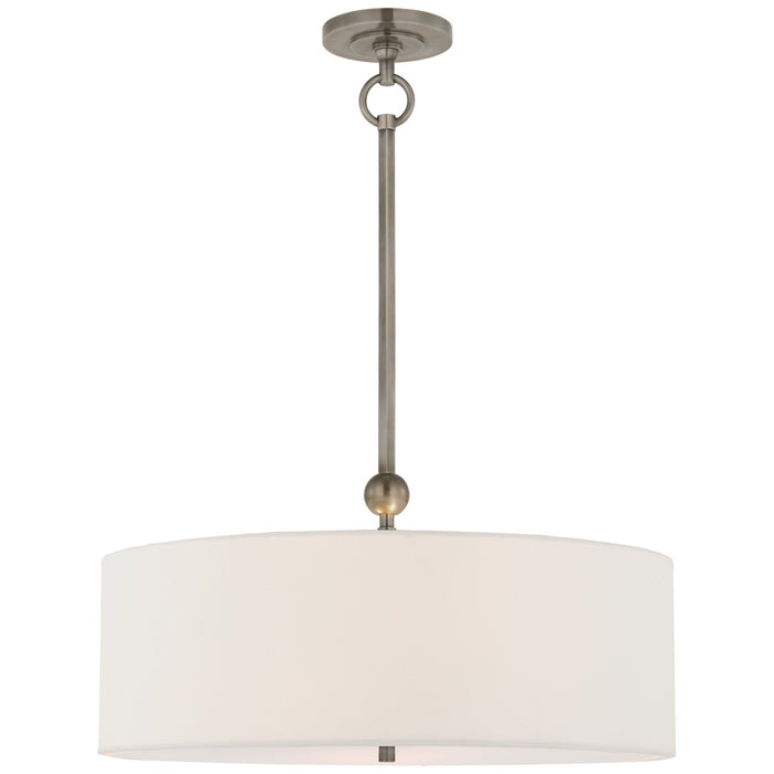 Visual Comfort Signature TOB 5011AN-L Two Light Hanging Lantern, Antique Nickel