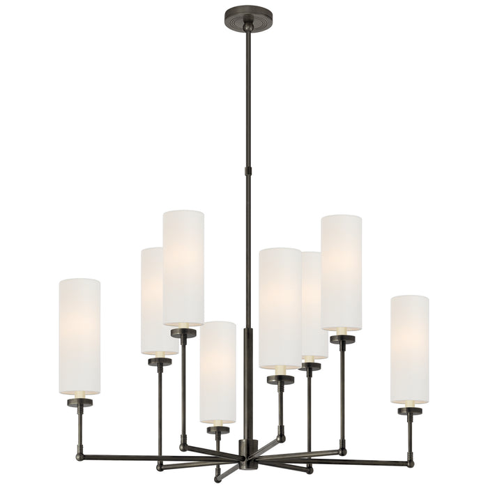 Visual Comfort Signature TOB 5016BZ-L Eight Light Chandelier, Bronze