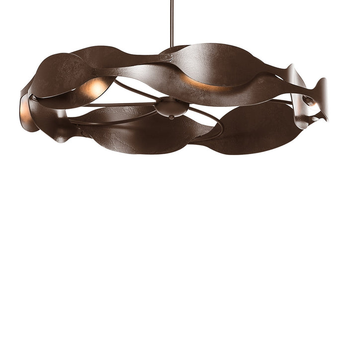 Hubbardton Forge 132160-SKT-MULT-05 Six Light Pendant, Bronze