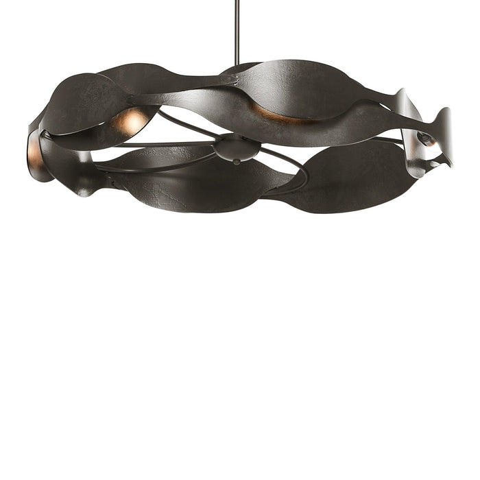Hubbardton Forge 132160-SKT-MULT-14 Six Light Pendant, Oil Rubbed Bronze