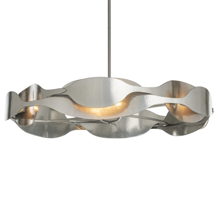 Hubbardton Forge 132160-SKT-MULT-85 Six Light Pendant, Sterling