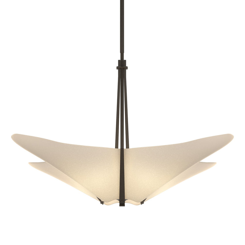 Hubbardton Forge 133305-SKT-MULT-07-SH1995 Four Light Pendant, Dark Smoke