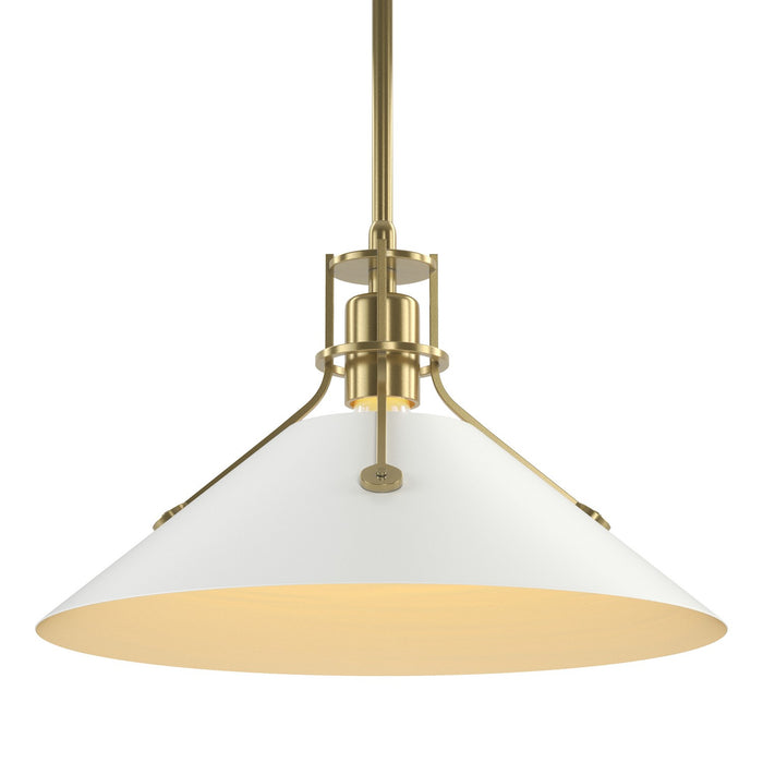 Hubbardton Forge 134550-SKT-MULT-86-02 One Light Pendant, Modern Brass