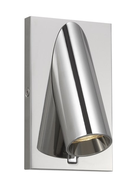 Visual Comfort Modern 700WSPNT5N-LED930 LED Wall Sconce, Polished Nickel