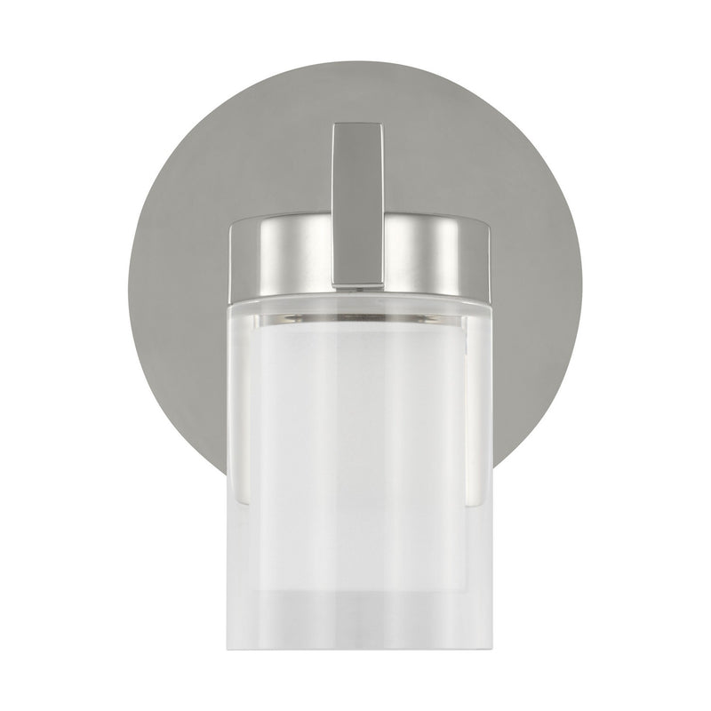Visual Comfort Modern KWWS19927N-277 LED Wall Sconce, Polished Nickel
