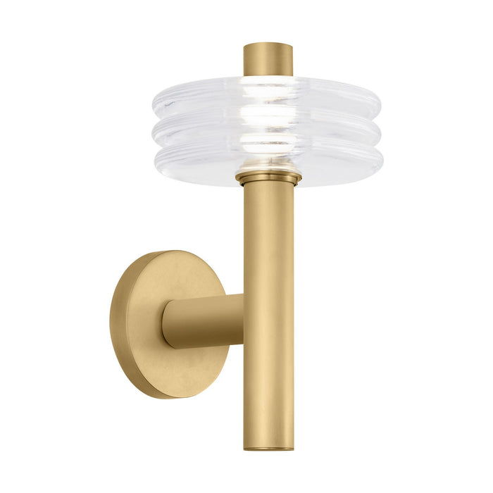 Visual Comfort Modern KWWS21027CNB LED Wall Sconce, Natural Brass
