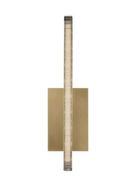 Visual Comfort Modern MDWS18327NB LED Wall Sconce, Natural Brass