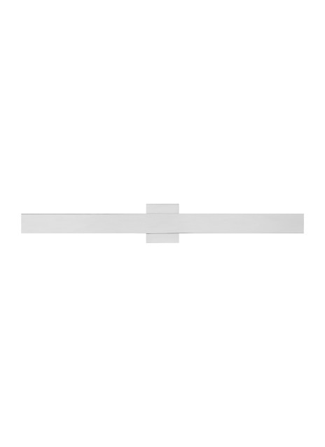 Visual Comfort Modern SLBA11030N LED Bath Vanity, Polished Nickel