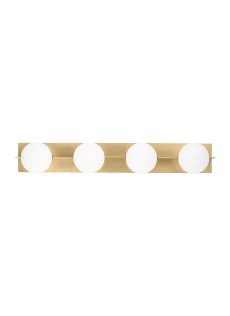 Visual Comfort Modern SLBA123NB-L LED Bath Vanity, Natural Brass