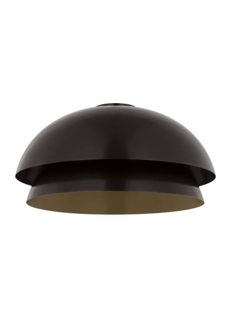 Visual Comfort Modern SLFM13627BZ LED Flushmount, Dark Bronze