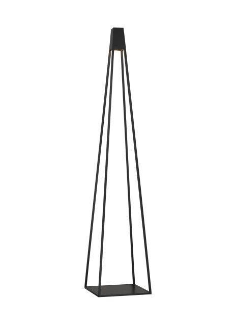 Visual Comfort Modern SLOFL10927BK LED Outdoor Floor Lamp, Black