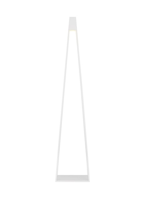Visual Comfort Modern SLOFL10927WH LED Outdoor Floor Lamp, White