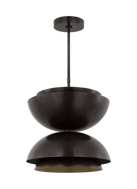 Visual Comfort Modern SLPD13227BZ LED Pendant, Dark Bronze
