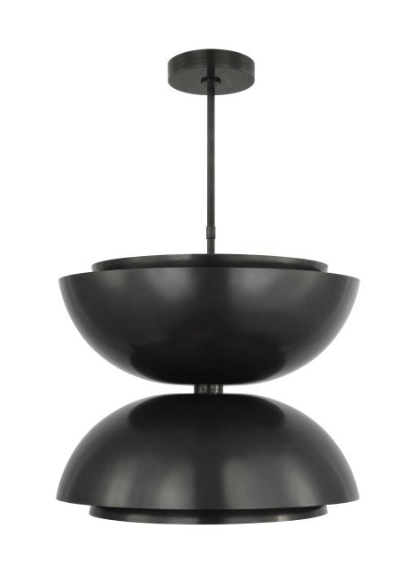 Visual Comfort Modern SLPD13327BZ LED Pendant, Dark Bronze