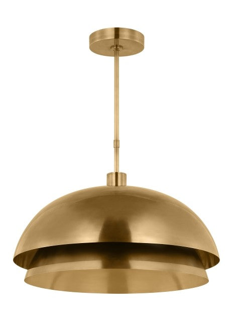 Visual Comfort Modern SLPD13527N LED Pendant, Polished Nickel
