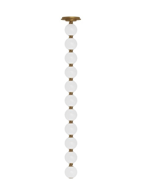 Visual Comfort Modern SLPD22930NBR LED Pendant, Natural Brass