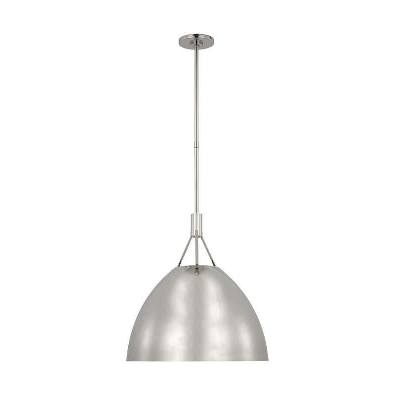 Visual Comfort Modern SLPD26827N LED Pendant, Polished Nickel