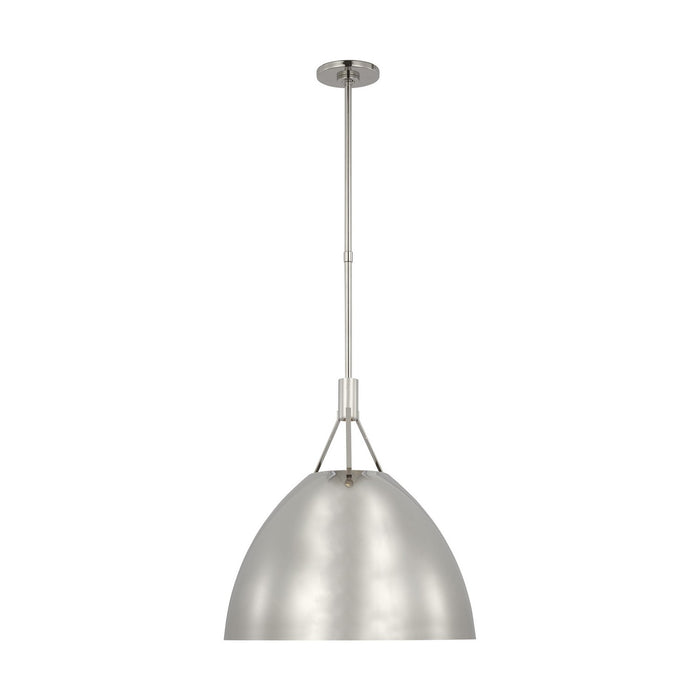 Visual Comfort Modern SLPD26827N LED Pendant, Polished Nickel