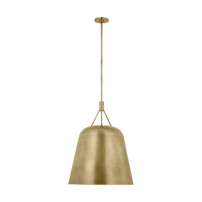 Visual Comfort Modern SLPD26927NB LED Pendant, Natural Brass