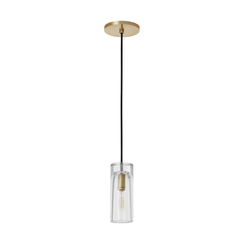 Visual Comfort Modern SLPD277CNB One Light Pendant, Natural Brass