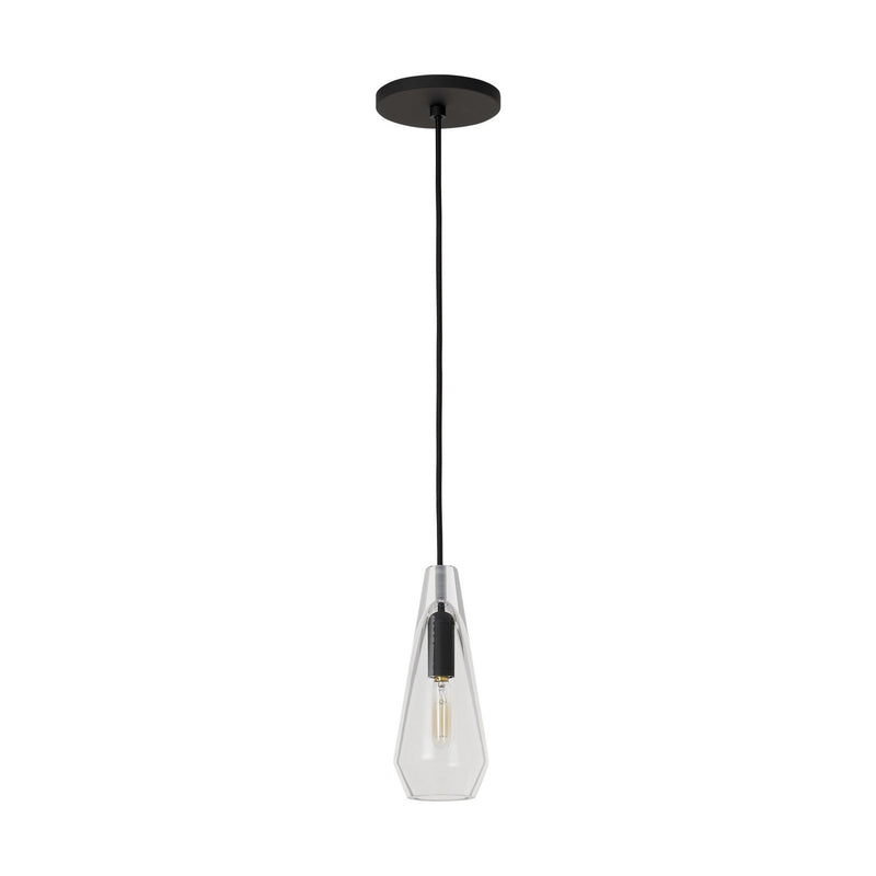 Visual Comfort Modern SLPD280CB-L LED Pendant, Nightshade Black
