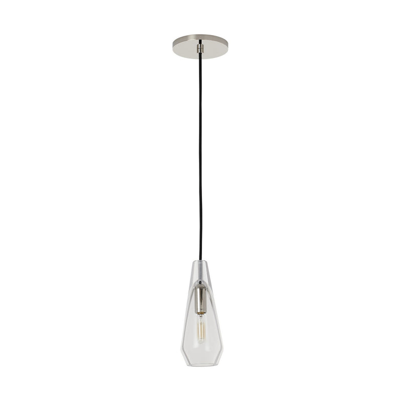 Visual Comfort Modern SLPD280CN One Light Pendant, Polished Nickel