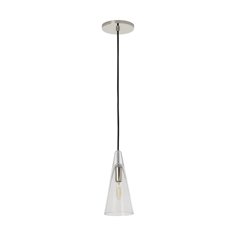 Visual Comfort Modern SLPD281CN-L LED Pendant, Polished Nickel