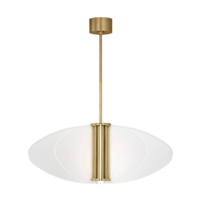 Visual Comfort Modern SLPD28430BR LED Pendant, Plated Brass