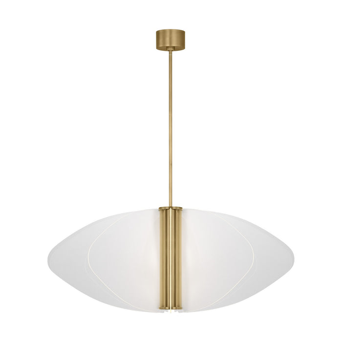 Visual Comfort Modern SLPD28530BR LED Pendant, Plated Brass