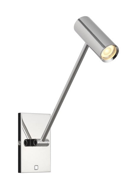 Visual Comfort Modern SLTS14530N LED Wall Sconce, Polished Nickel