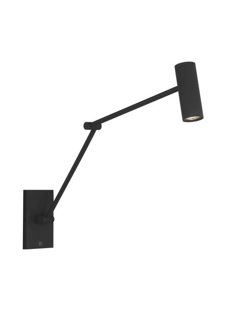 Visual Comfort Modern SLTS14630B LED Wall Sconce, Nightshade Black