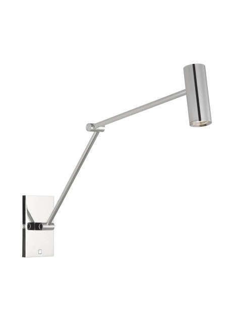 Visual Comfort Modern SLTS14630N LED Wall Sconce, Polished Nickel