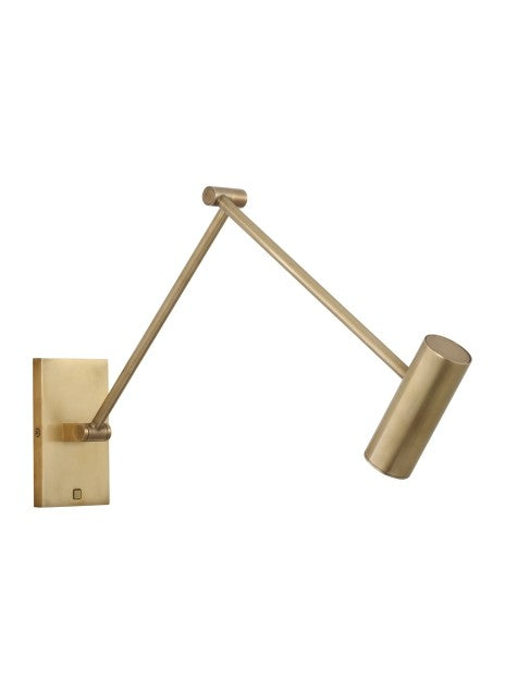 Visual Comfort Modern SLTS14630NB LED Wall Sconce, Natural Brass