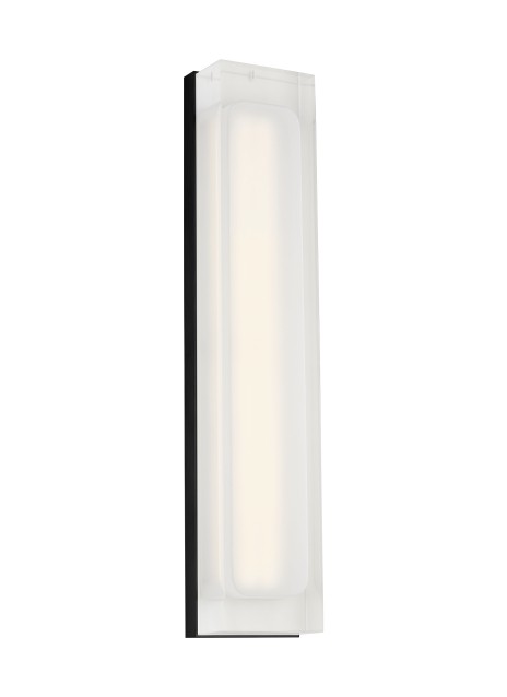 Visual Comfort Modern SLWS12230B LED Wall Sconce, Nightshade Black