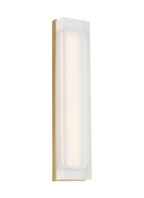 Visual Comfort Modern SLWS12230NB LED Wall Sconce, Natural Brass