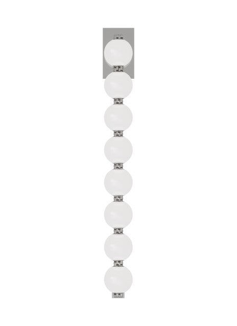 Visual Comfort Modern SLWS22827N LED Wall Sconce, Polished Nickel