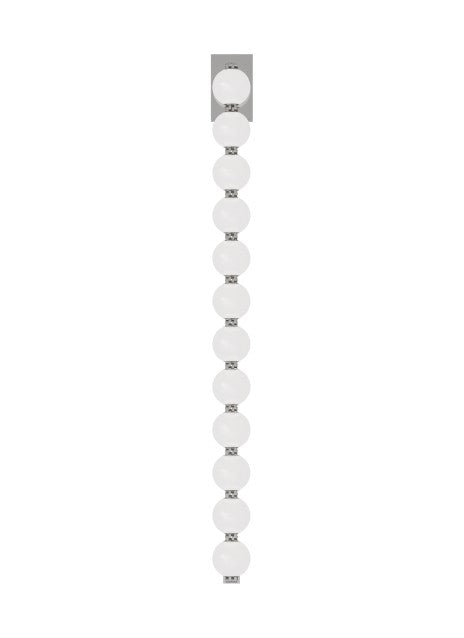 Visual Comfort Modern SLWS23027N LED Wall Sconce, Polished Nickel